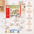 DIY Ceramic Tea Set Painting Kit for Kids | Boosts Creativity & Develops Motor Skills