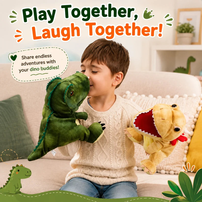 Dino Adventure Hand Puppet | Set of 5 Dinosaurs