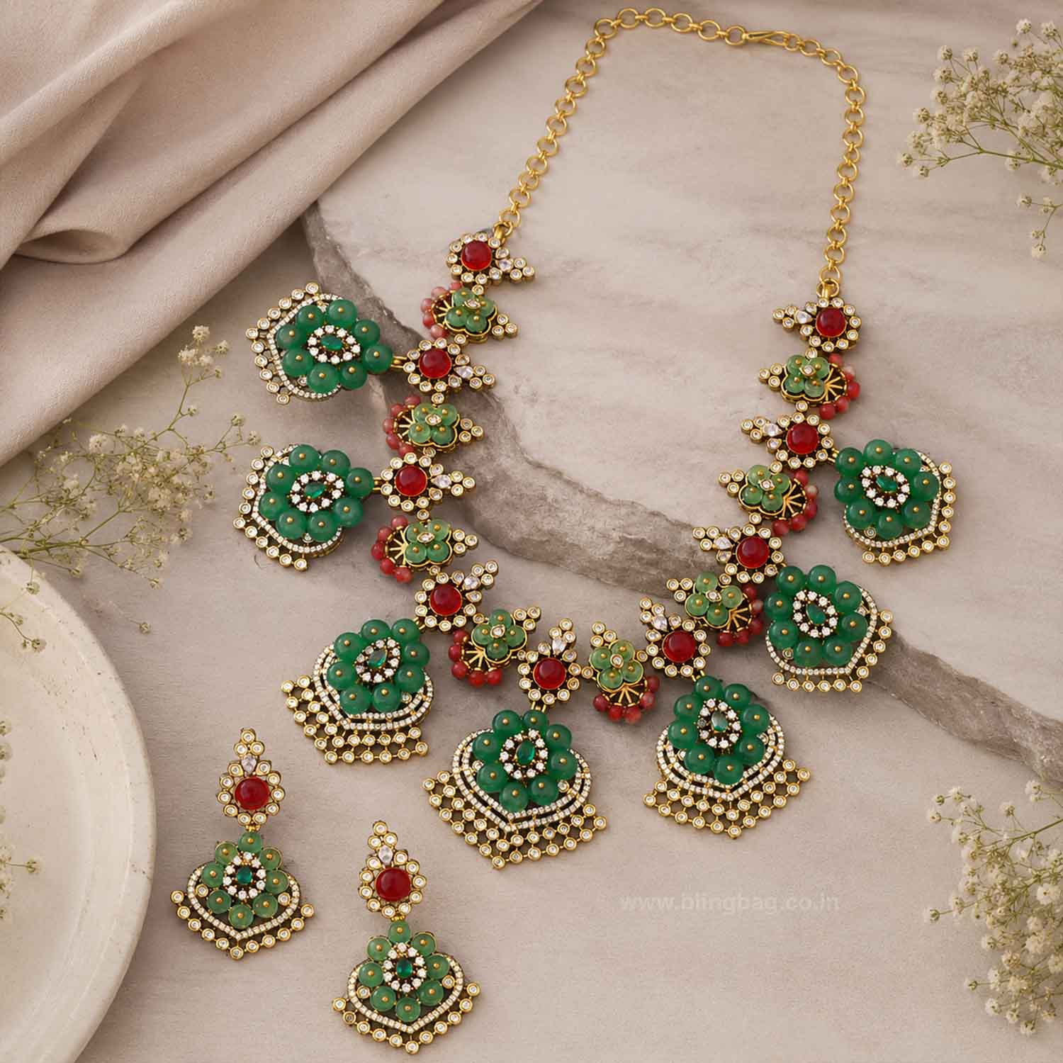 Jade Aurelia Victorian Jewellery Set - New Arrival