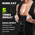 Men's Zip-Up Waist Trainer Vest | Set of 4
