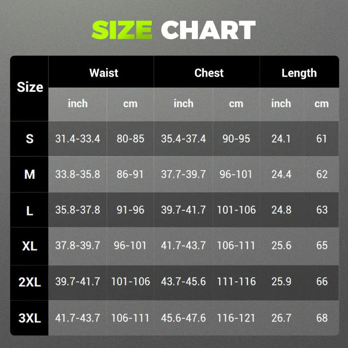 Men's Zip-Up Waist Trainer Vest | Set of 4