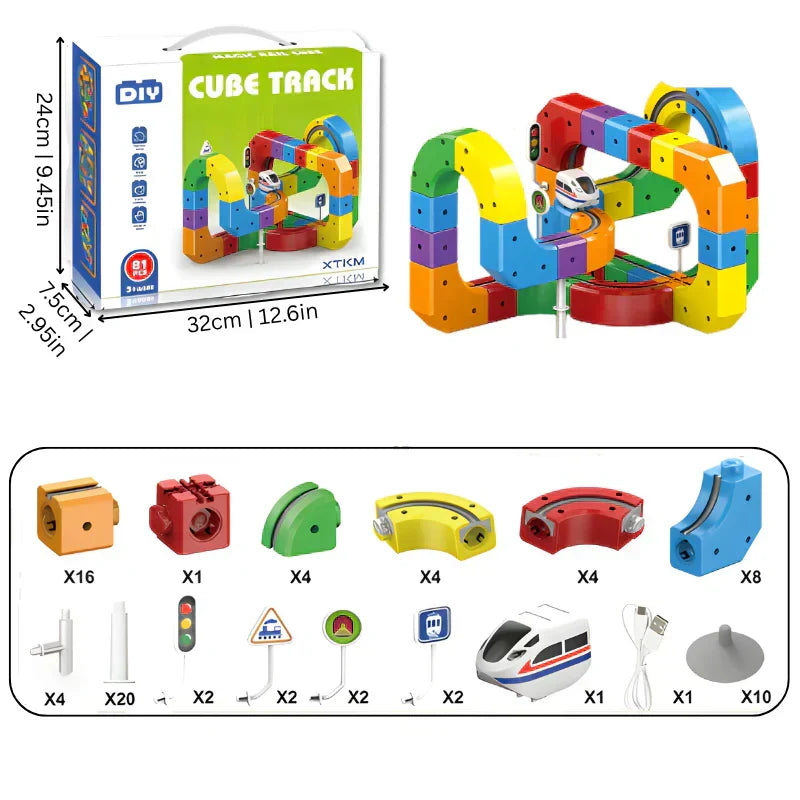 Cubix Toy Set For Kids | Pack of 81 Items