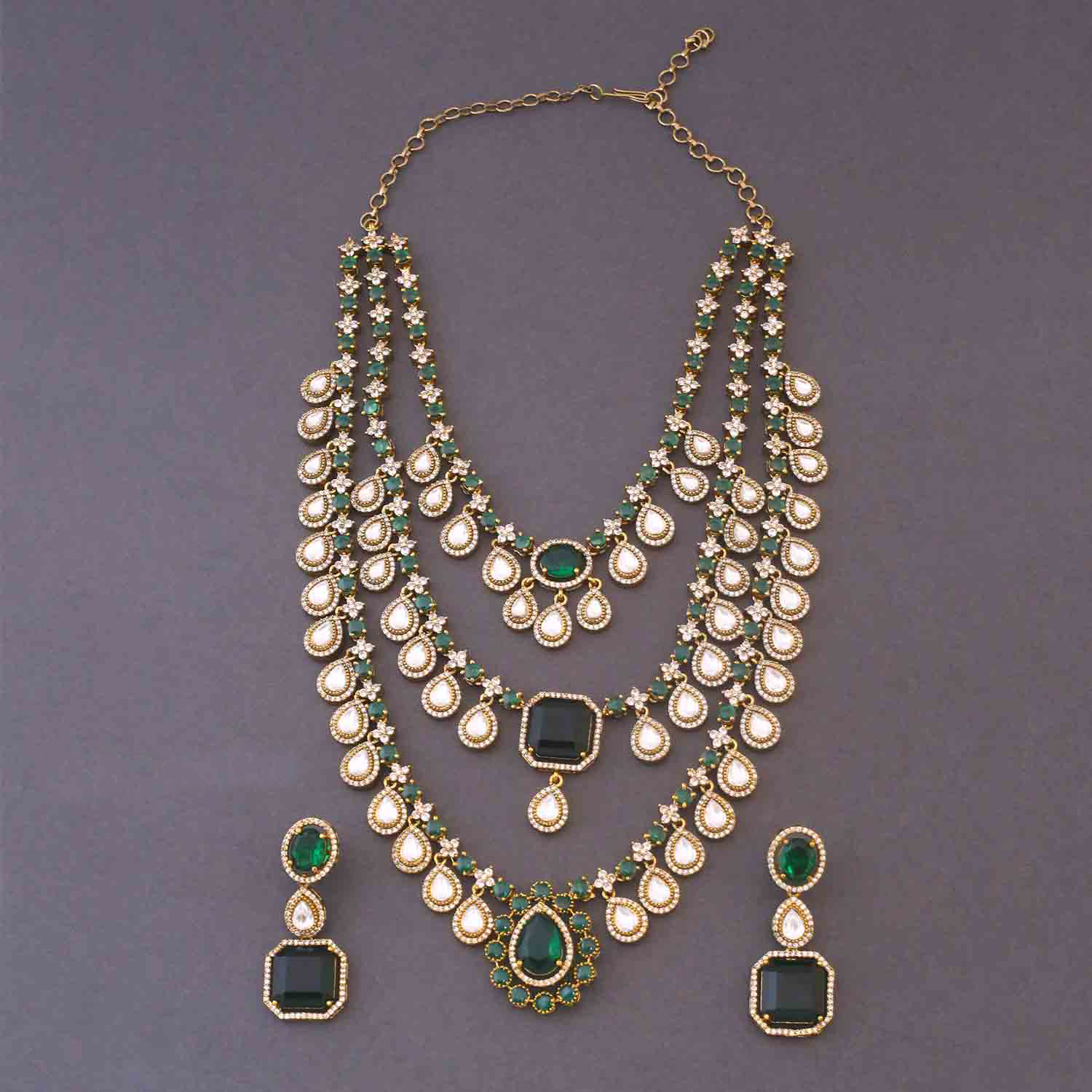 Emerald Alishia Victorian Jewellery Set - New Arrival