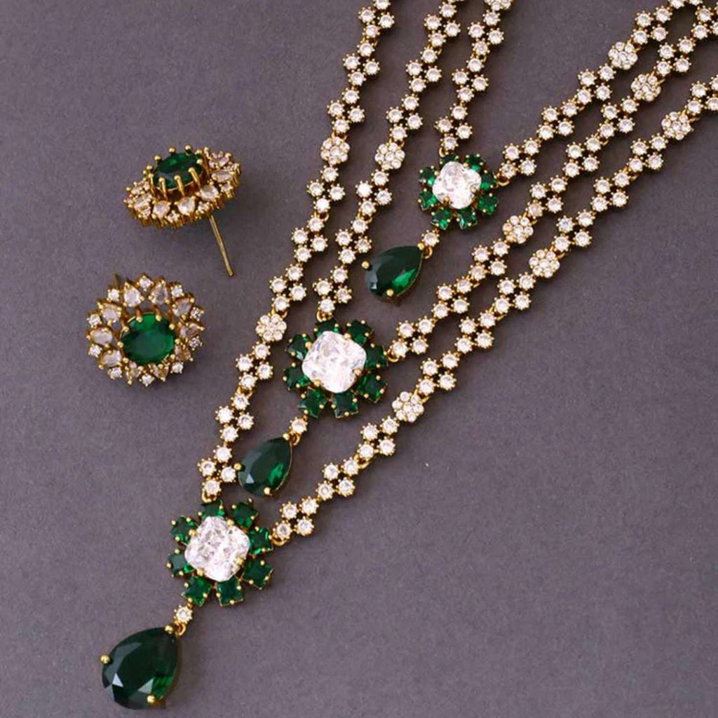 Emerald Berthe Victorian Jewellery Set - New Arrival
