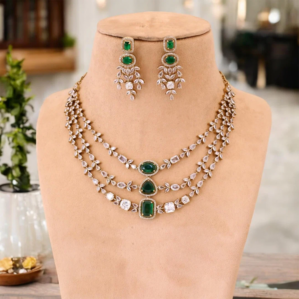 Emerald Elora Victorian Jewellery Set- New Arrival