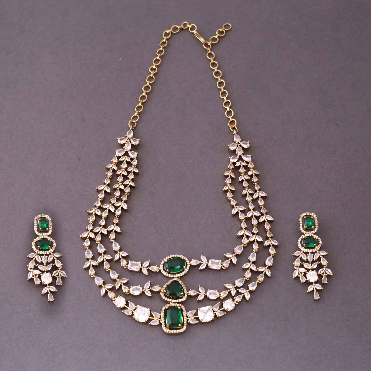 Emerald Elora Victorian Jewellery Set- New Arrival