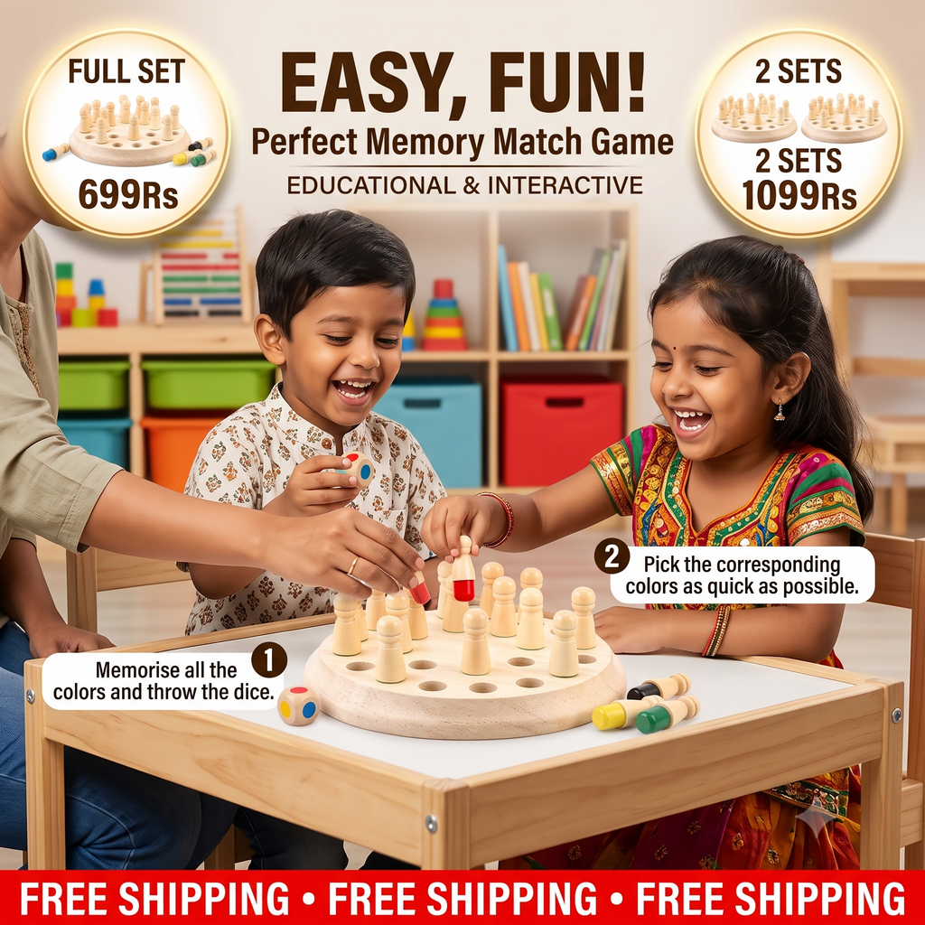 Memory Chess Game | Boost Child's Creativity & Motor Skills