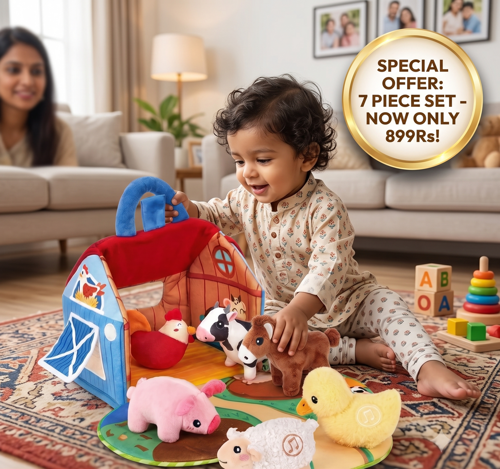 Plush Farm Animal Set with Sounds
