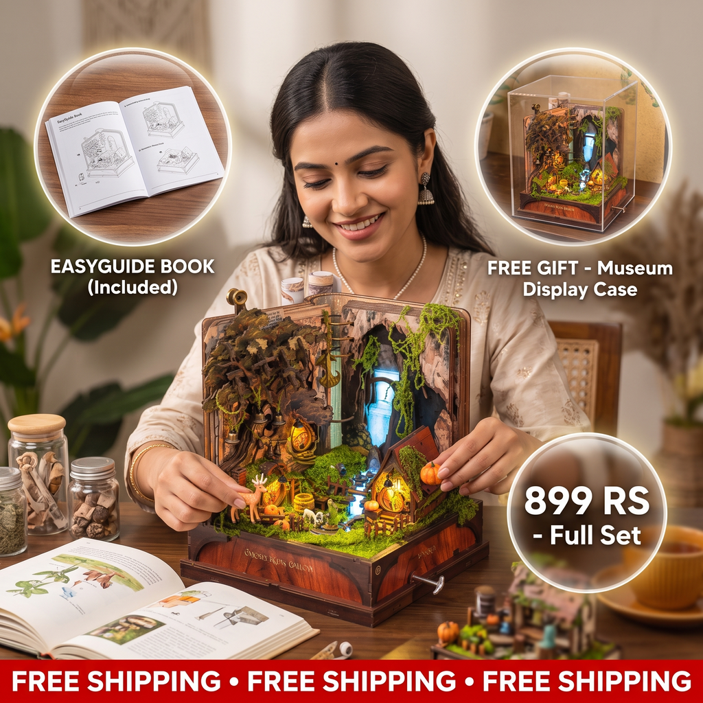 Whispering Hollow DIY Miniature House Music Box Kit | Limited Edition