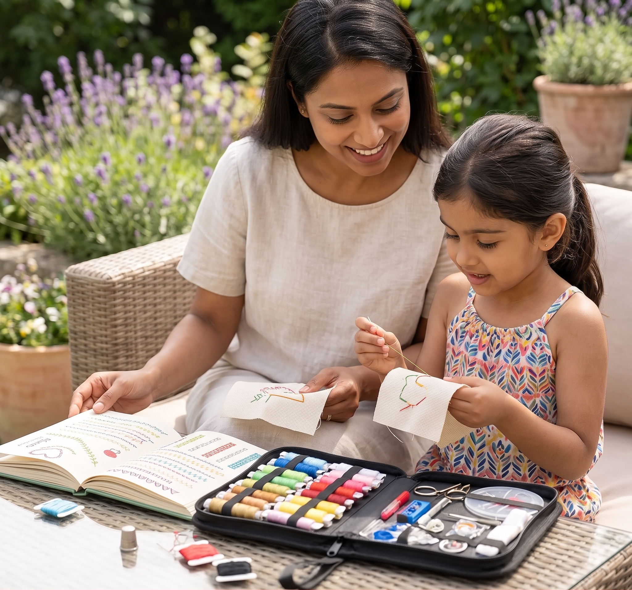 Embroidery Stitch Book for Moms and Kids