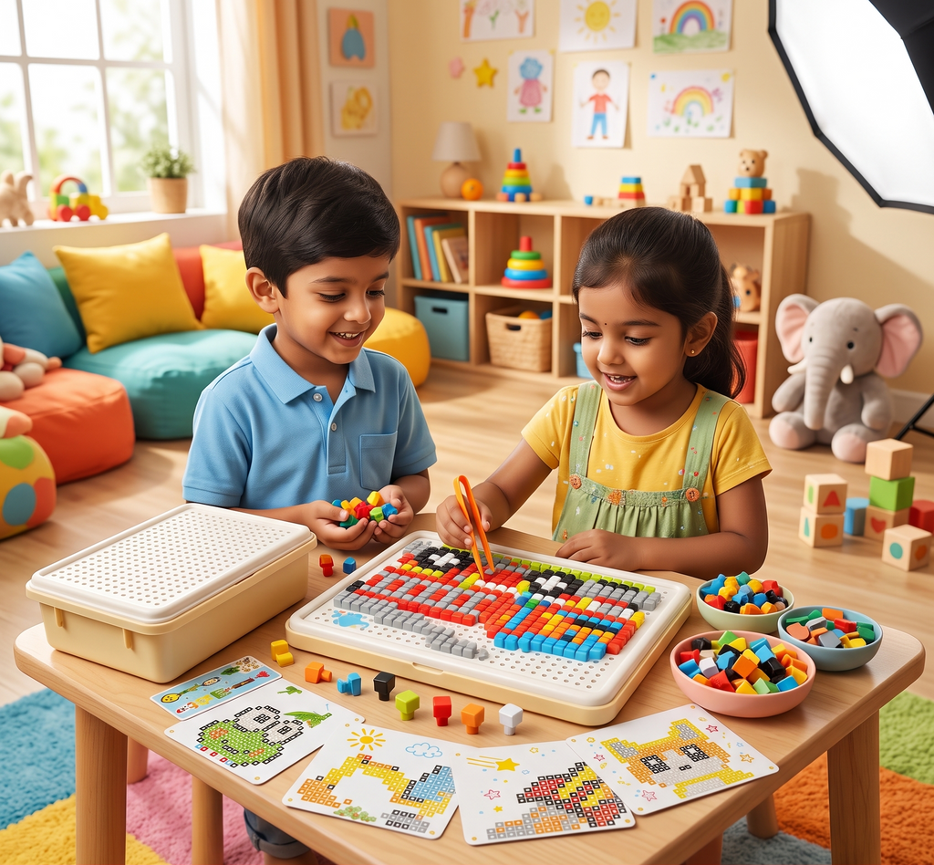 Montessori Learning Peg Mosaic Board | Develops Logical Thinking & Creativity