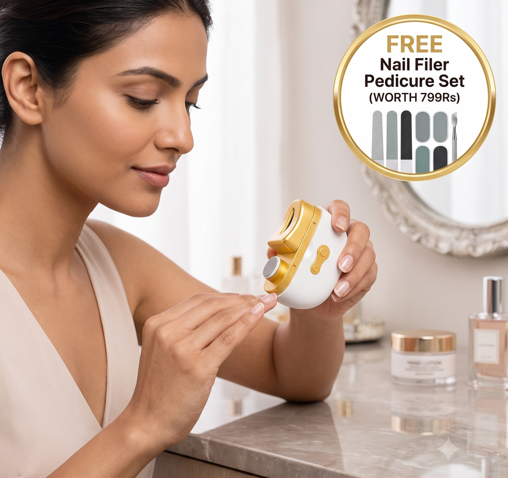 2-in-1 rechargeable Nail Clipper | No Cuts Guaranteed | FREE Nail Filer Set