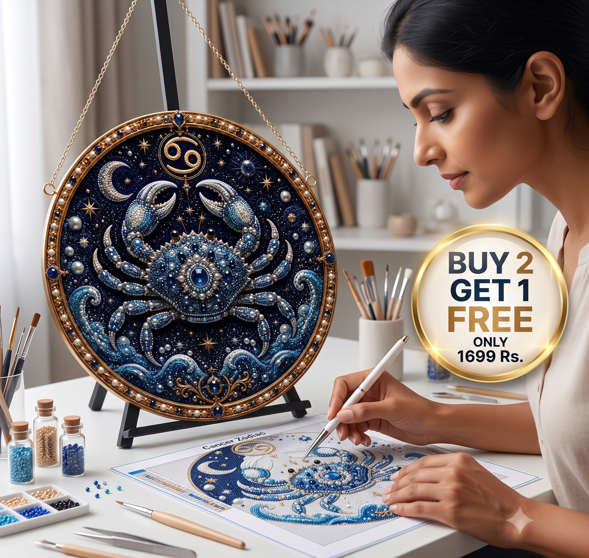 Celestial Zodiac Bead Art Kit