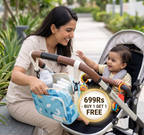 3in1 Stroller Organizer Bag – Waterproof Diaper Caddy with Insulated Pockets