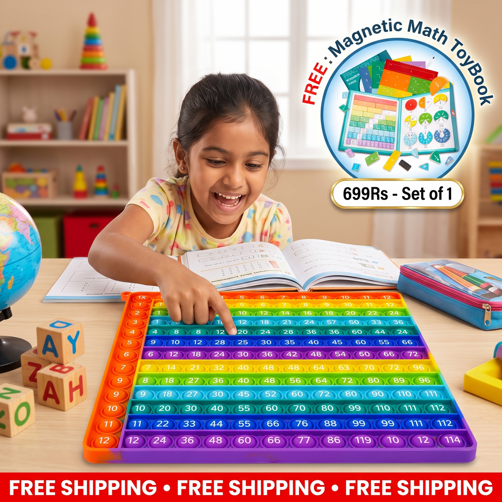 12X12 Multiplication Board For Hands-On Number Practice