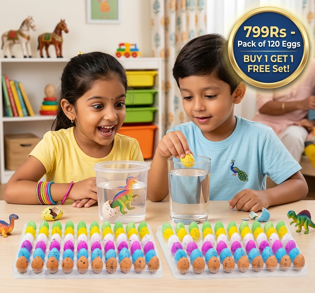 Hatching Dinosaur Egg Kit – Grow-in-Water Dino Eggs with Surprise Toys