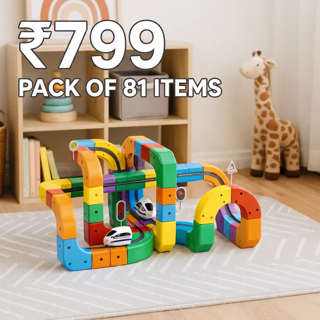 Cubix Toy Set For Kids | Pack of 81 Items