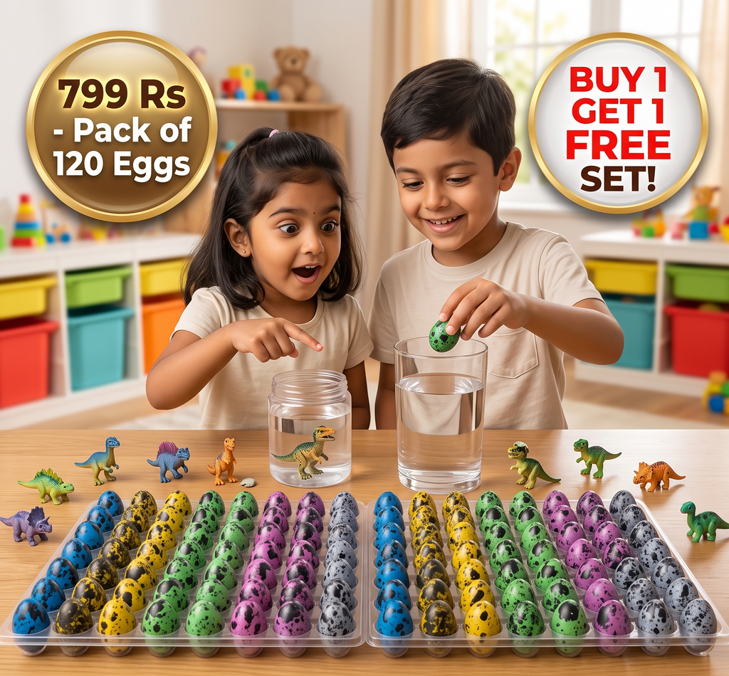 Hatching Dinosaur Egg Kit – Grow-in-Water Dino Eggs with Surprise Toys