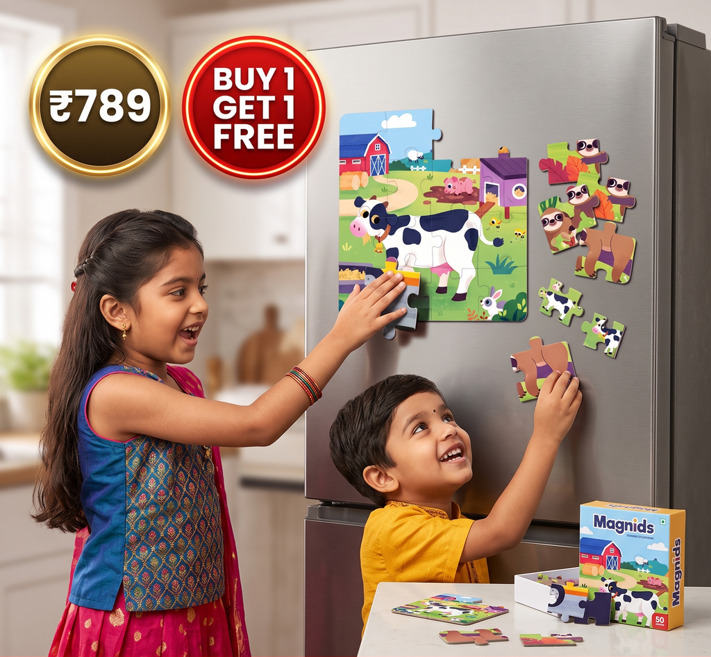 3 in 1 Magnetic Puzzle For Kids | Boosts Creativity | Buy 1 Get 1 FREE
