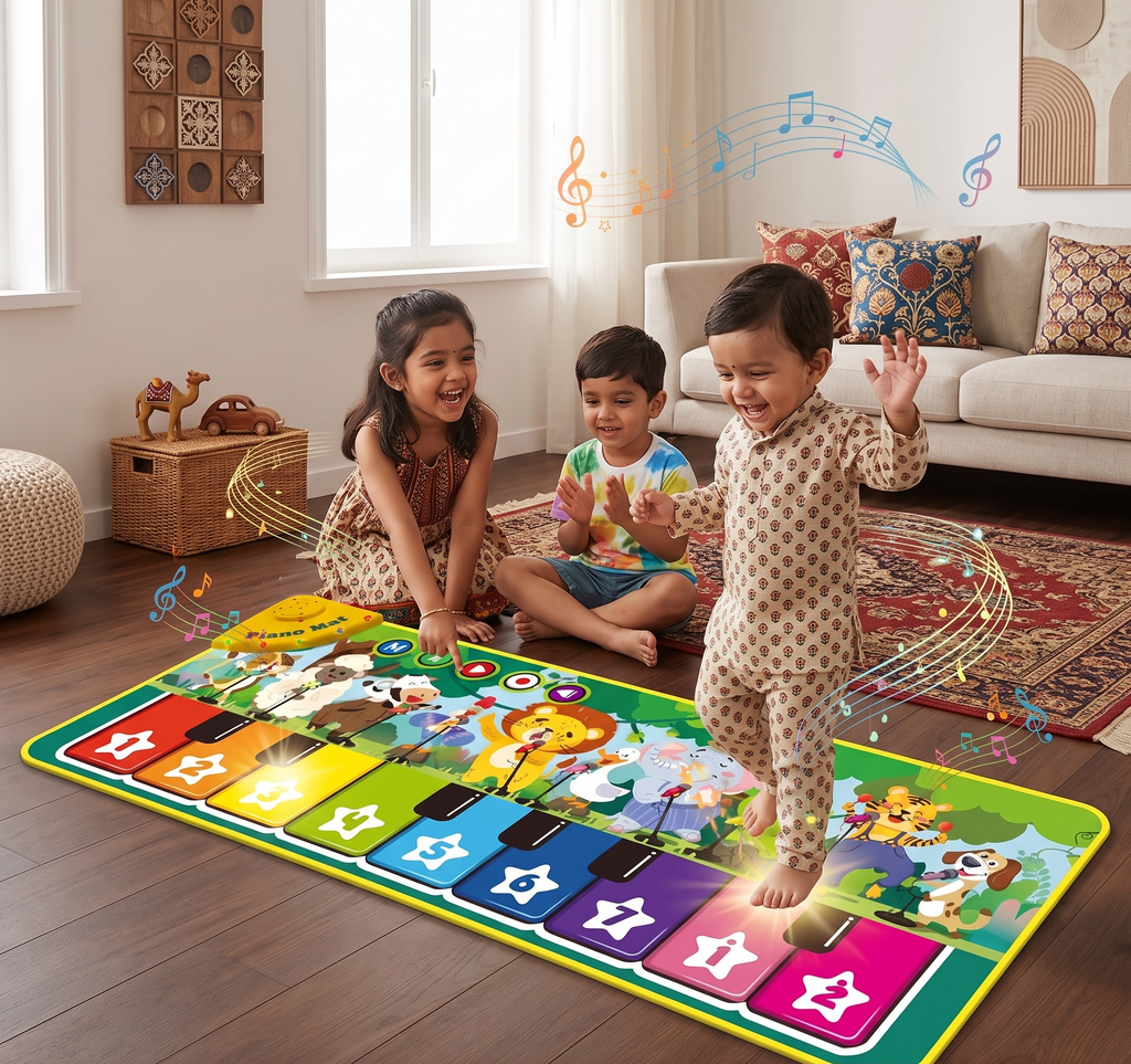 Interactive Musical Piano Play Mat | Boosts Creativity & Activity