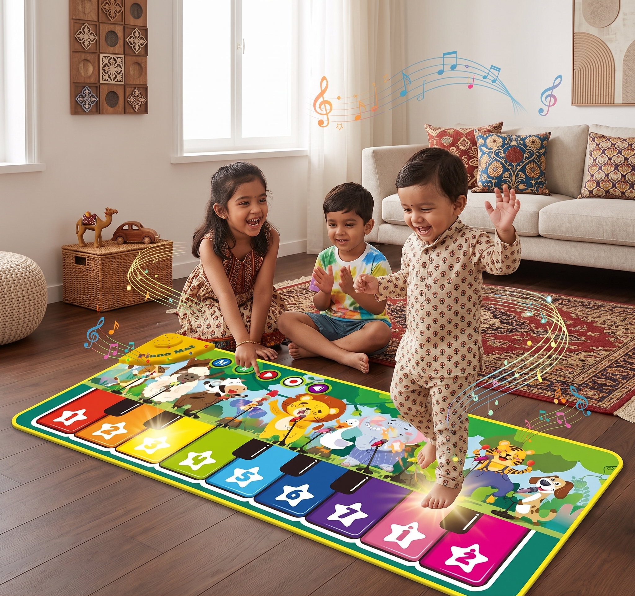 Interactive Musical Piano Play Mat | Boosts Creativity & Activity