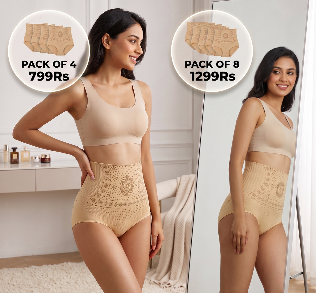 Tummy Shaper Fat Burning Shorts | Pack of 4