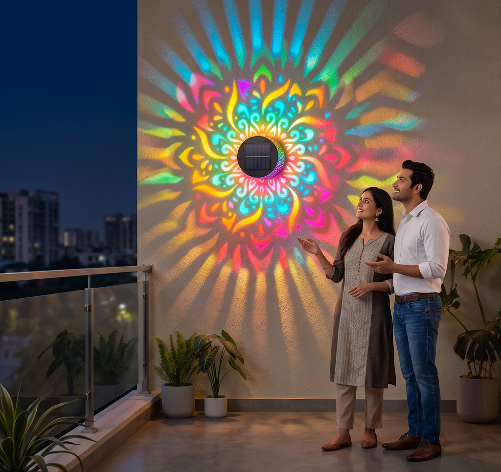 Solar Powered Decor Projection Light | Buy 1 Get 1 FREE