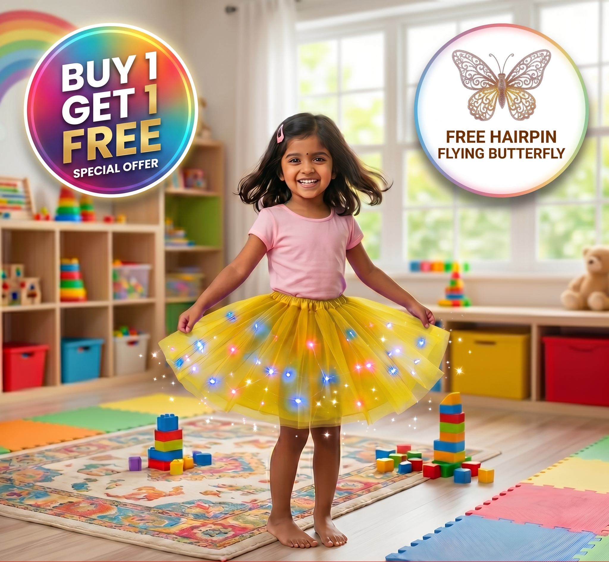 MAGICAL GLOWING LED TUTU SKIRT