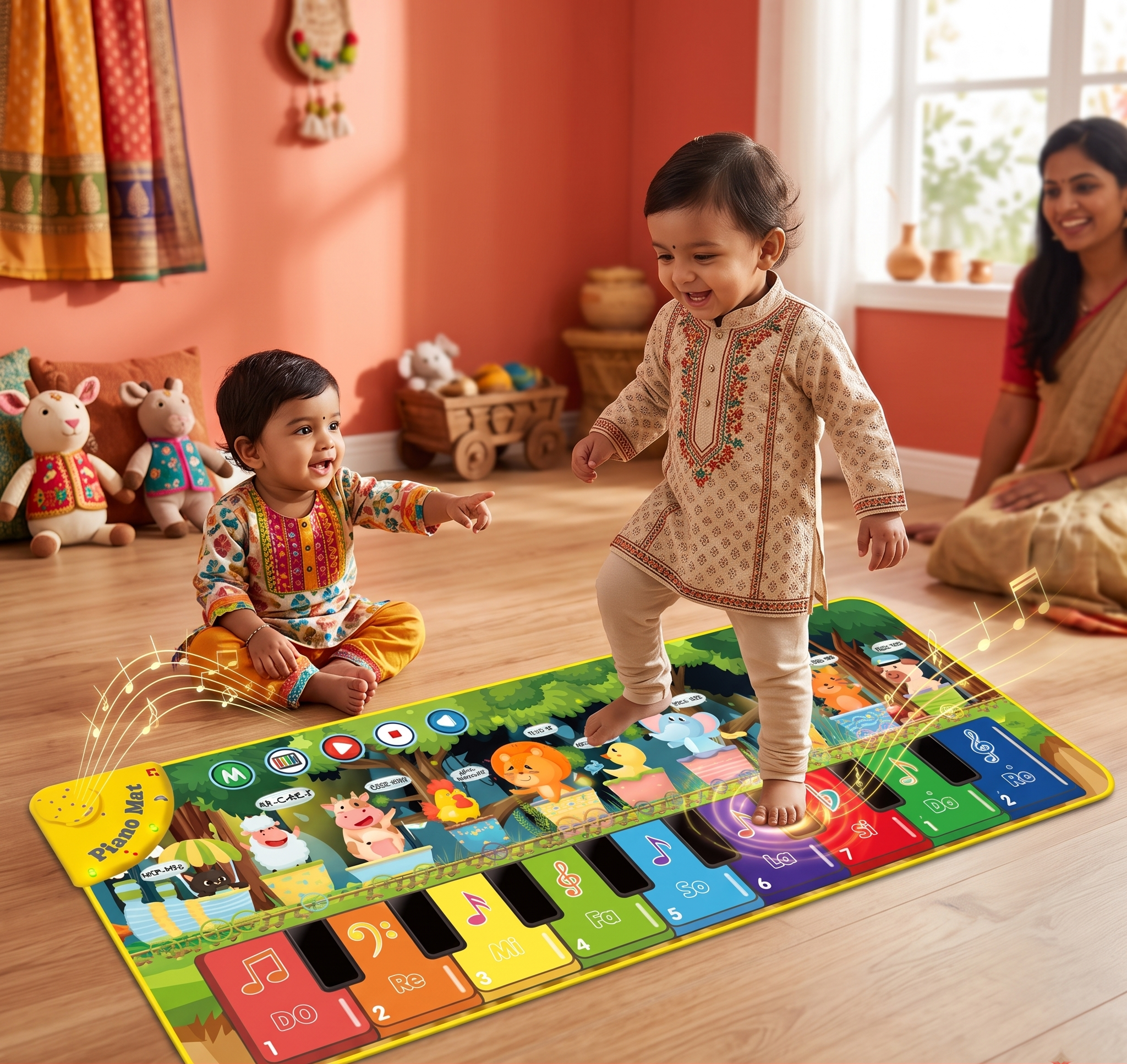 Interactive Musical Piano Play Mat | Boosts Creativity & Activity