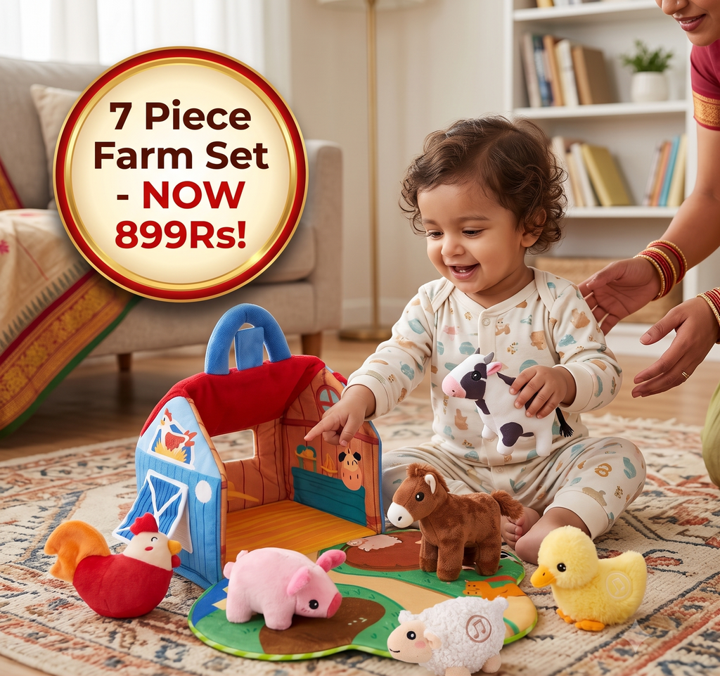 Plush Farm Animal Set with Sounds