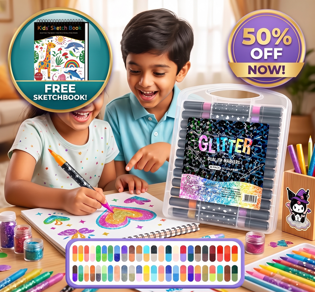 DOUBLE TIPGLITTER MARKER