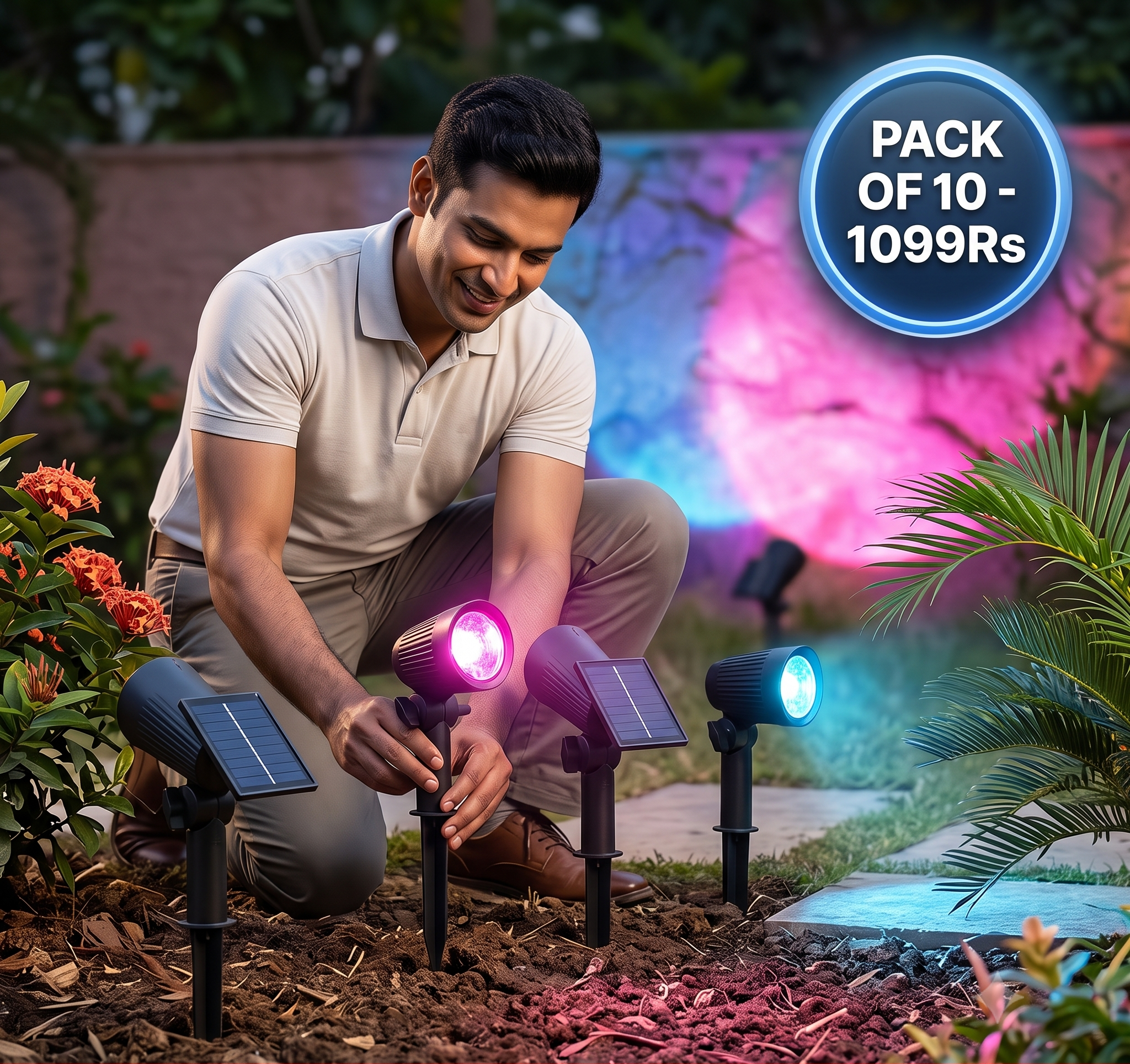 LumenceParis™  - Solar Powered Garden Spotlight