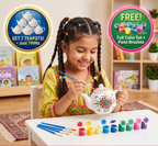 DIY Ceramic Tea Set Painting Kit for Kids | Boosts Creativity & Develops Motor Skills