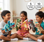 Dino Adventure Hand Puppet | Set of 5 Dinosaurs