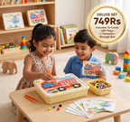 Montessori Learning Peg Mosaic Board | Develops Logical Thinking & Creativity