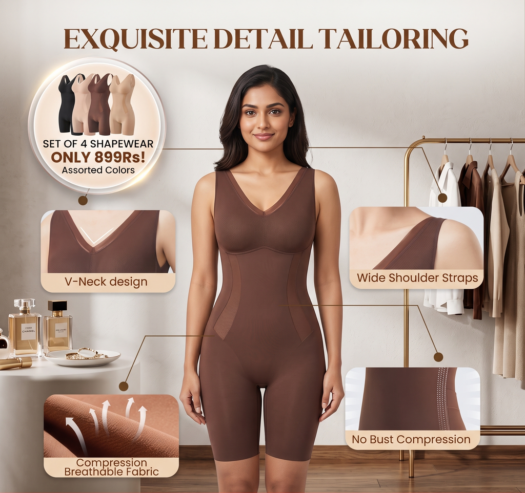 Tummy Tuck & Hip Lift Traceless One-piece Shapewear | Natural Lift & Seamless Comfort