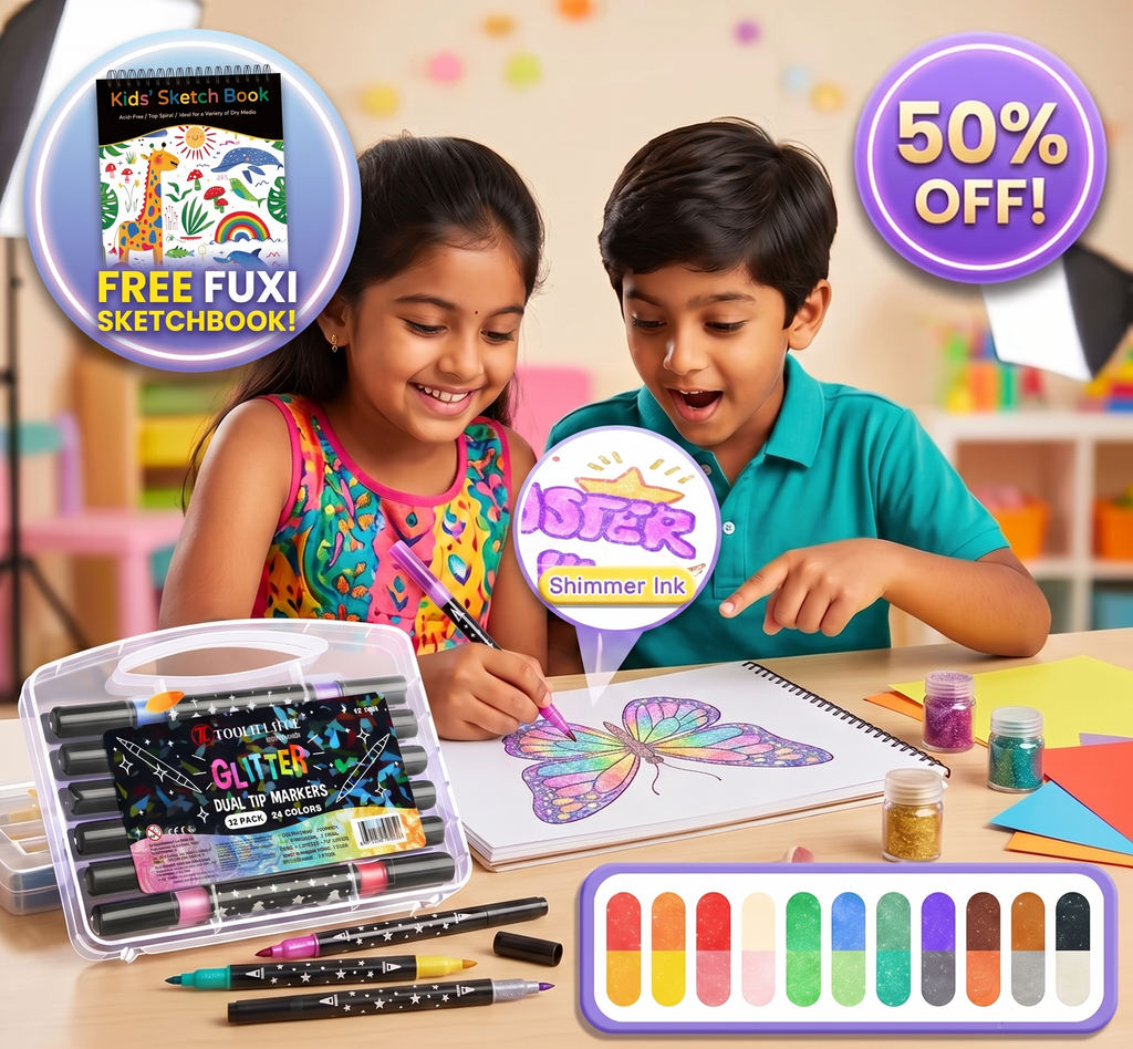 DOUBLE TIPGLITTER MARKER