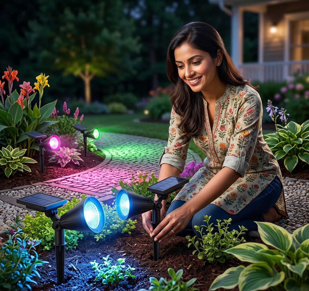 LumenceParis™  - Solar Powered Garden Spotlight