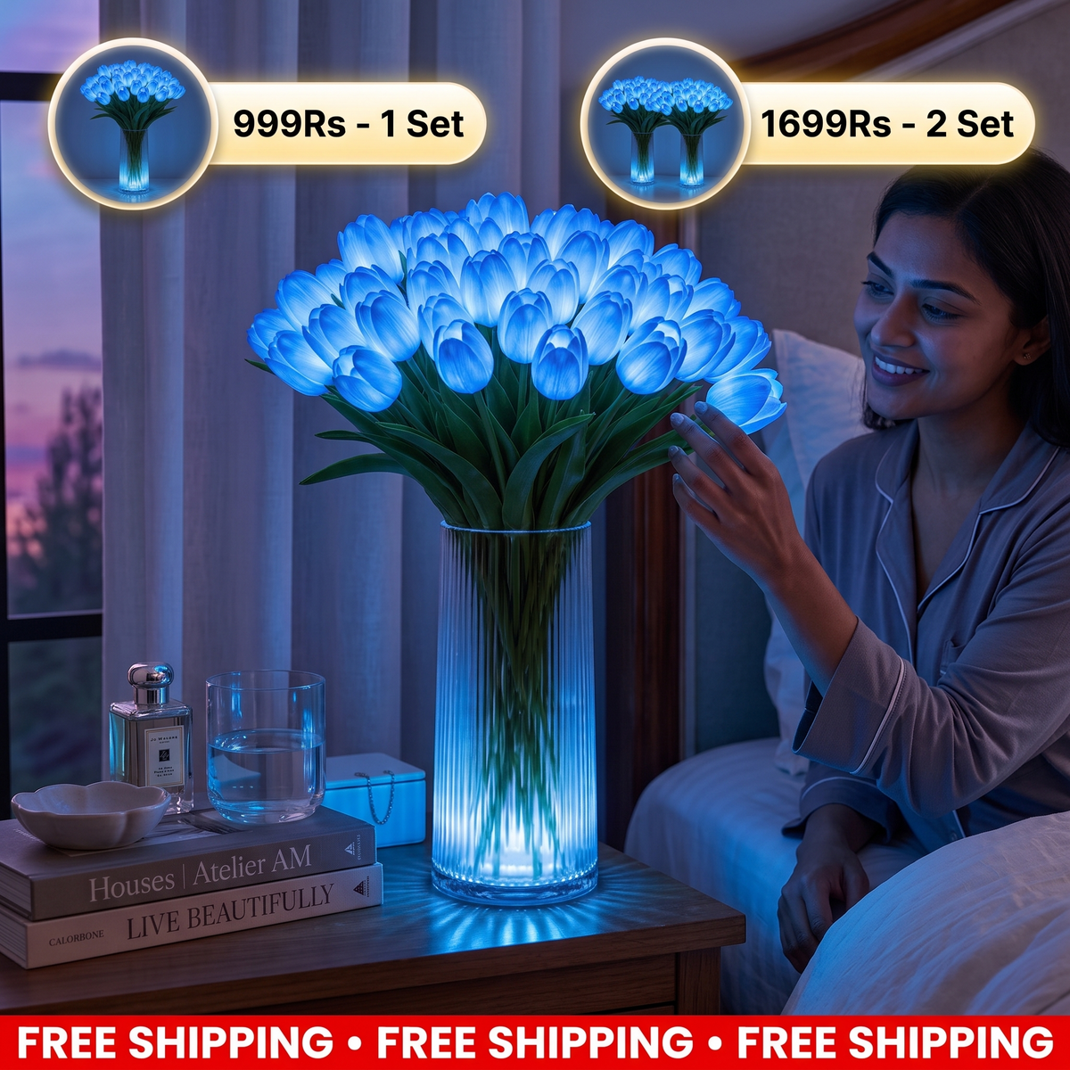 Radiant Romantic Tulip Light