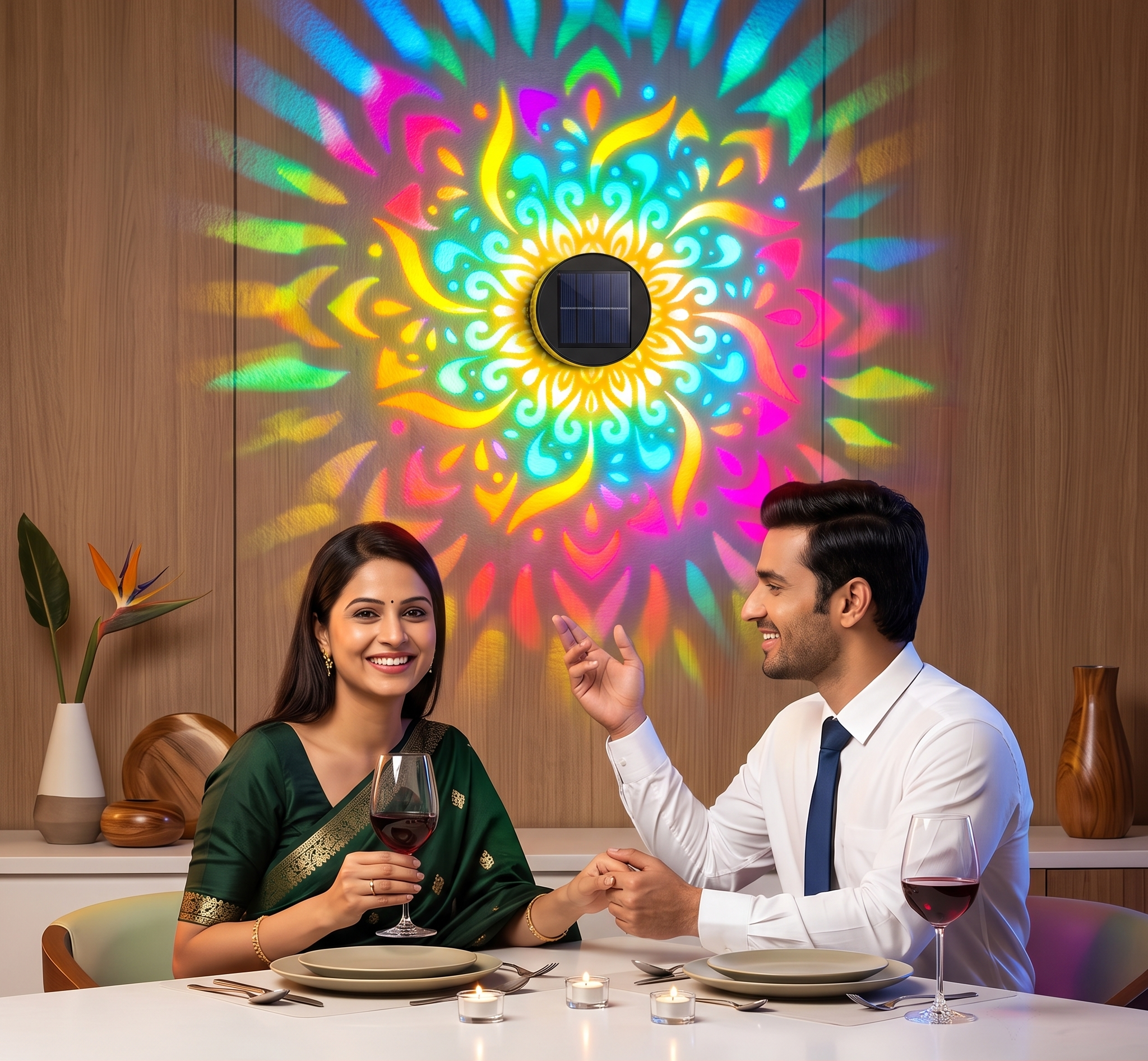 Solar Powered Decor Projection Light | Buy 1 Get 1 FREE