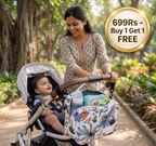 3in1 Stroller Organizer Bag – Waterproof Diaper Caddy with Insulated Pockets