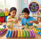Hatching Dinosaur Egg Kit – Grow-in-Water Dino Eggs with Surprise Toys