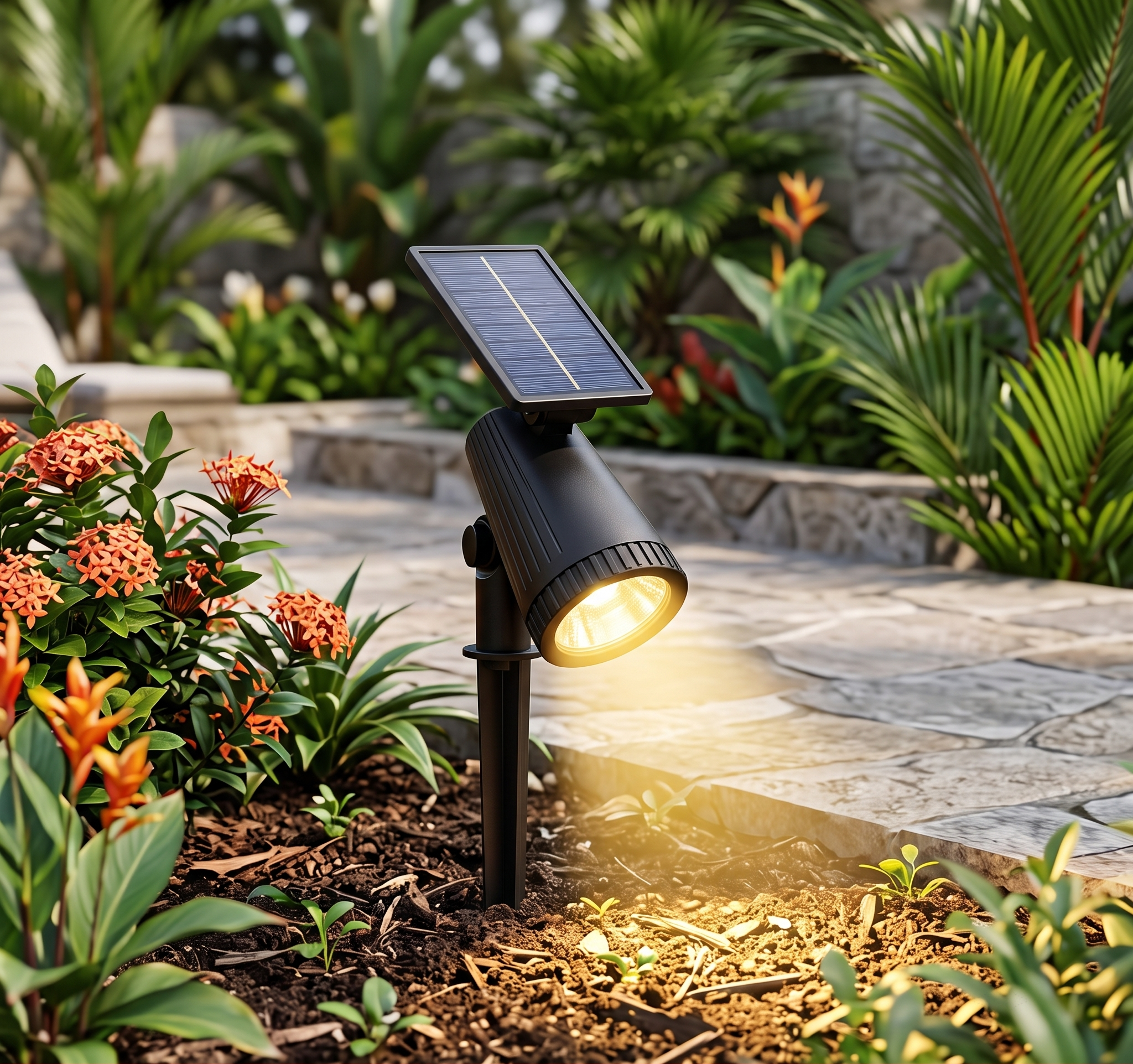 LumenceParis™  - Solar Powered Garden Spotlight