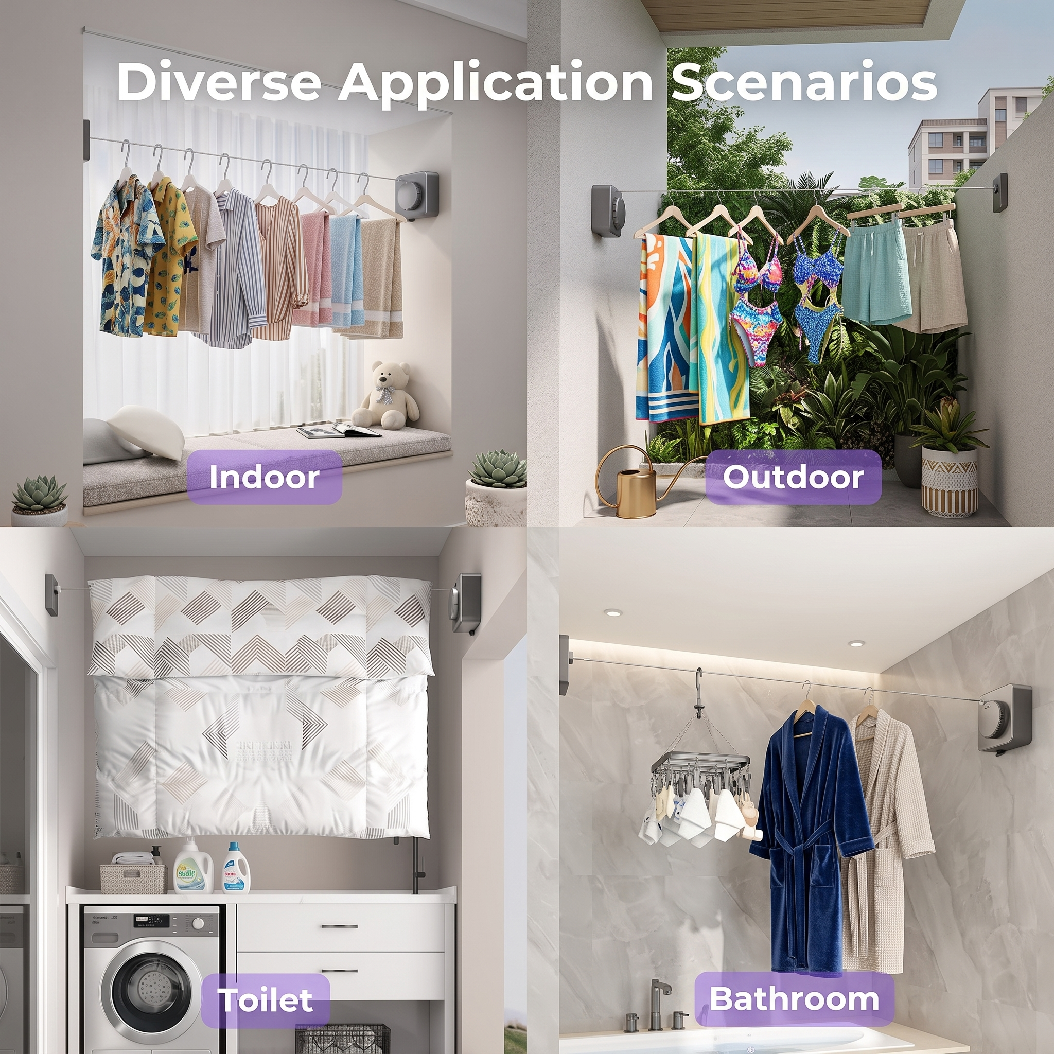 DryClother  Innovative Space-Saving Cloth Drying Line