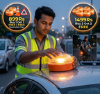 LED Road Emergency Light | With Road Safety Sign | Buy 1 Get 1 FREE
