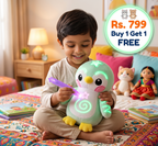 Magic Plush Toys with a Glow Pen - Interactive Plush Toy with a Light Effect for Children