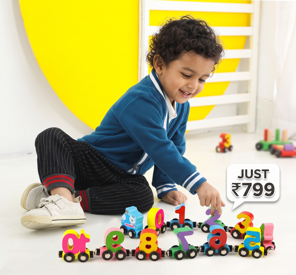 Magnetic Train Number Set | 12 Number Sets