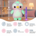 Magic Plush Toys with a Glow Pen - Interactive Plush Toy with a Light Effect for Children