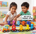 Magnetic Train Number Set | 12 Number Sets