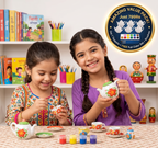 DIY Ceramic Tea Set Painting Kit for Kids | Boosts Creativity & Develops Motor Skills